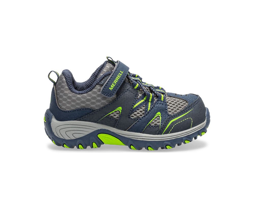 Tenis Criança - Merrell Trail Chaser Jr. - Azul Marinho/Verdes - HOB284653